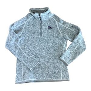 Patagonia Kids Grey Half-Zip Sweater